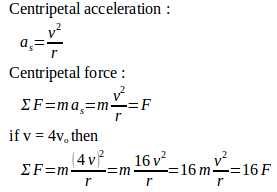 Centripetal force in uniform circular motion – problems and solutions 3