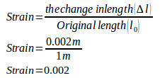 Stress, strain, Young's modulus sample problems with solutions 2