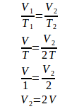 Charles's law (constant pressure) - problems and solutions 2