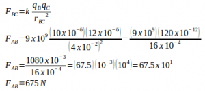 Coulomb's law – problems and solutions 13