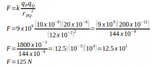 Coulomb's law – problems and solutions 15