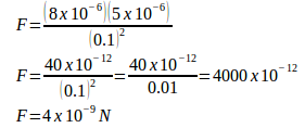 Coulomb's law – problems and solutions 16