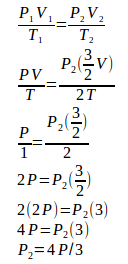 Boyle's law, Charles's law, Gay-Lussac's law – problems and solutions 11
