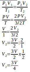Boyle's law, Charles's law, Gay-Lussac's law – problems and solutions 5
