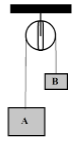 Dynamics, object connected by cord over pulley, atwood machine - problems and solutions 4