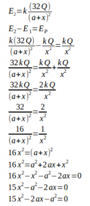 Electric field – problems and solutions 25