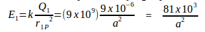Electric field – problems and solutions 10