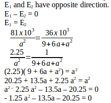 Electric field – problems and solutions 12