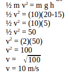 Mechanical energy – problems and solutions 3
