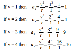Radial acceleration – problems and solutions 3