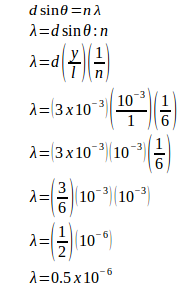 Double slit interference – problems and solutions 6