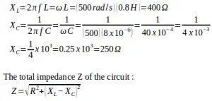 LRC Series AC Circuit – problems and solutions 5