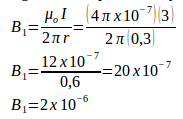 Magnetic field produced by two parallel current-carrying wires - problems and solutions 2