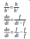 Equation of concave mirror 4