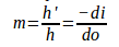 Equation of concave mirror 7