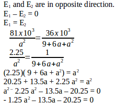 The magnitude and direction of electric field - problems and solutions 14