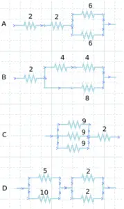 Resistors circuits – problems and solutions 1