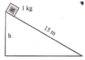 Work-energy principle, nonconservative force, motion on inclined plane with friction - problems and solutions 3