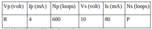 Voltage and loops of transformers - problems and solution 1