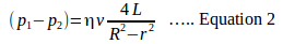 Poiseuille’s equation 4