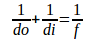 Equation of diverging (concave) lens 5