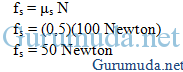 Contoh soal Hukum Newton 10