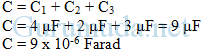 Contoh kapasitor – rangkaian paralel - 9