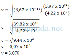 Contoh soal satelit geostasioner - 4