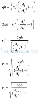 Penerapan prinsip dan persamaan Bernoulli 10