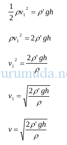 Penerapan prinsip dan persamaan Bernoulli 13